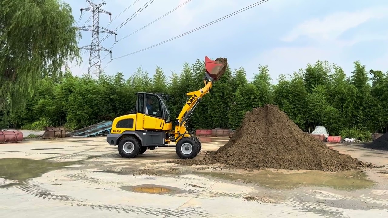Articulated K1500 Farm loader CE Passed Small Wheel loader