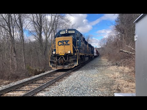 CSX Train in Sherborn Massachusetts, March 15 2023