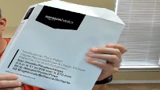 Amazon Basics Multipurpose Copy Printer Paper, Does the job! So convenient!
