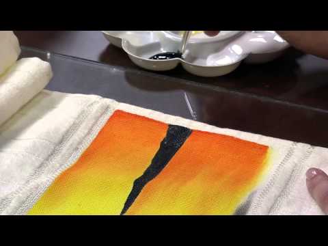 06/09/2013 Mulher.com  Pintura em pano -- motivo: paisagem-  Desiree Arthuso  (Bloco 1/2)