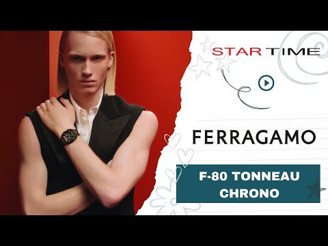 FERRAGAMO F-80 TONNEAU CHRONO The new sport-luxury vision in a high-impact chronograph