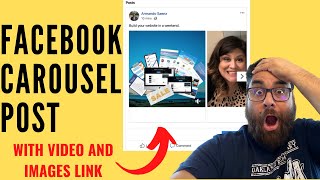 Facebook Carousel Post (Photo and Video Combined) With A Link Embedded