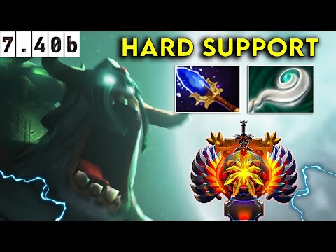 Undying Immortal Hard Support - Dota 2 Patch 7.40b Pro Pub Gameplay