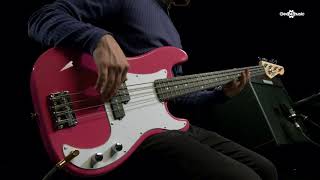 Video thumbnail for LA Bass Guitar by Gear4music, Pink | Gear4music demo by Gear4music Guitars