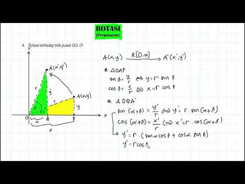 Rotasi (Perputaran) - Transformasi Geometri part 3