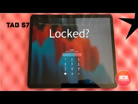 Samsung Galaxy Tab S7 How to reset forgot password, screen lock, pin , pattern bypass ....