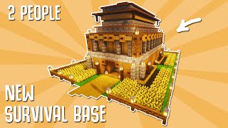 Minecraft | New Ultimate Survival House | 2 player Survival house Design (Tutorial)