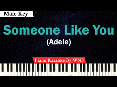 Adele - Someone Like You Karaoke Piano MALE KEY