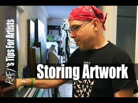image-How do you store framed artwork at home?