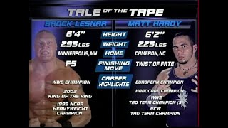 Brock Lesnar vs Matt Hardy SmackDown (22-05-2003) Highlights HD!