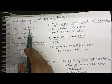 Fundamentals and Authoring Tools for a Website