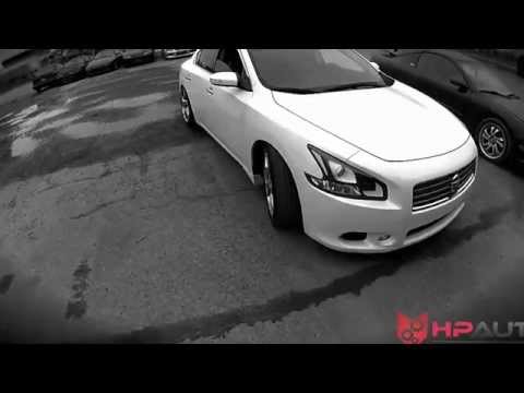 GOPRO HERO2 2011 7TH GEN NISSAN MAXIMA MEGAN COILOVERS TEST FITTING