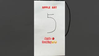 Easy Apple Drawing 🍎😳🍎 😜 #drawing #easy #viralshots #kidsdrawings #howtodrawapple #apple