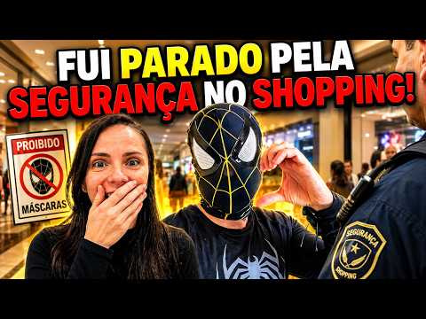 PAGUEI MICO DE SPIDER-MAN NO SHOPPING E QUASE FUI EXPULSO! 😂🕸️