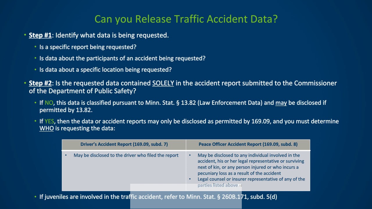 The Basics of Traffic Accident Data