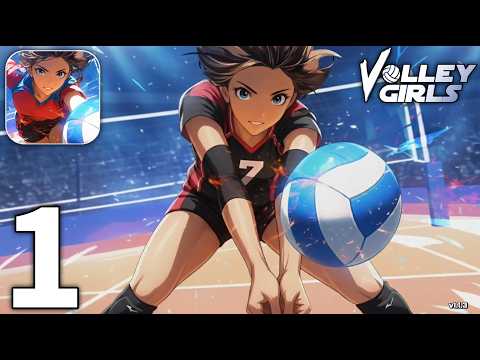 Volley Girls Volleyball Spike Gameplay Walkthrough Part 1 (iOS, Android)