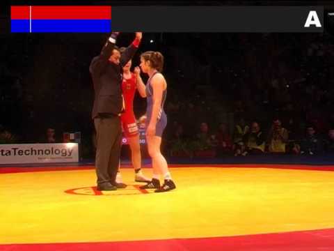 WRESTLING / Euro 2012 / 51kg Female Alexandra Engelhardt GER vs. BAGOMEDOVA Patimat AZE