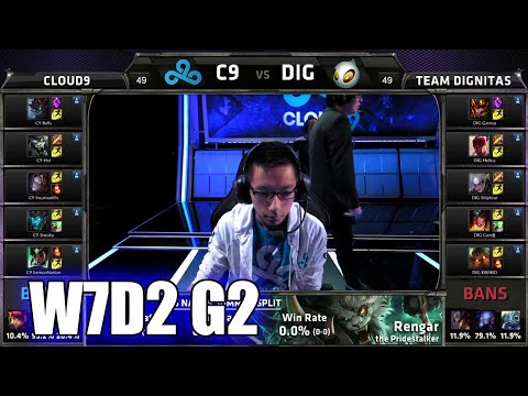 Cloud 9 vs Dignitas | S5 NA LCS Summer 2015 Week 7 Day 2 | C9 vs DIG W7D2 G2