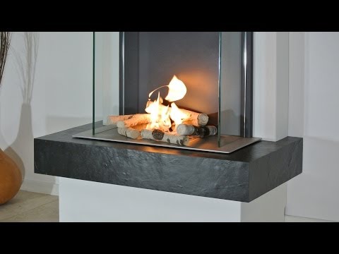 muenkel design Milano Ethanolkamin/Elektrokamin mit Opti-myst Effekt