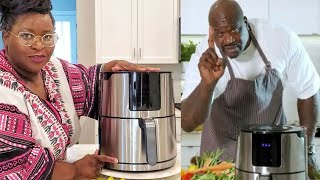 SHAQ 6 quart Air Fryer Review and SHAQ A RONI Pizza recipe🍕