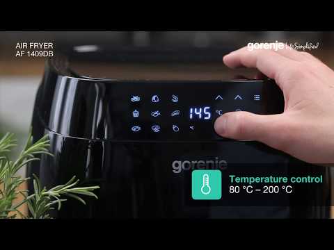 Karšto oro gruzdintuvė Gorenje AF1409DB video