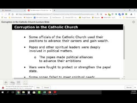 Protestant Reformation Lecture 2/19/19