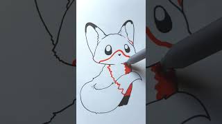 HOW TO DRAW A FOX (EASY) - Cute Fox Drawing (EASY)