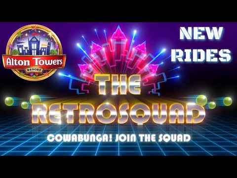 Alton Towers Announce The Retro Squad! NEW Pop Up Rides For 2021