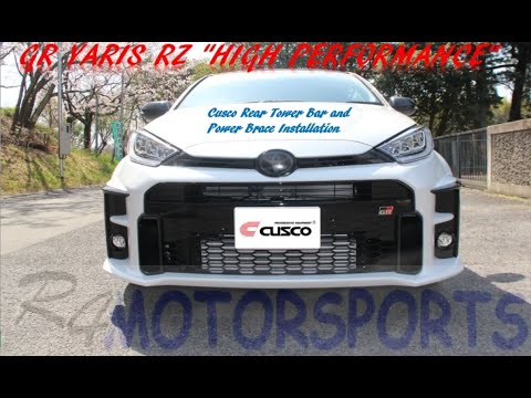 GR Yaris (GRヤリス) Cusco Rear Tower Bar and Power Brace Install