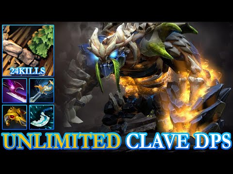 Nothing Can Stop this OP Mid Carry Tiny Brutal Cleave DPS 24Kills with Echo Sabre+Silver Edge Dota 2