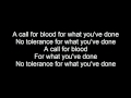 (LYRICS) Hatebreed - A Call For Blood