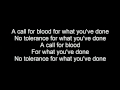 (LYRICS) Hatebreed - A Call For Blood 