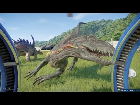 GIGANTSPINOSAURUS VS INDORAPTOR | BATTLE JURASSIC WORLD EVOLUTION