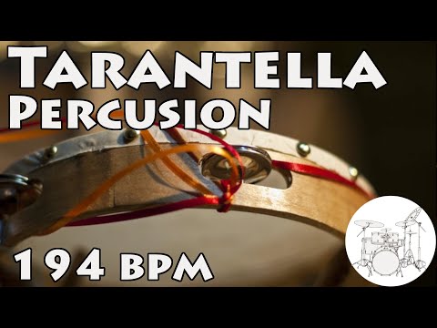 Play along Drums Tarantella Beat 194 bpm