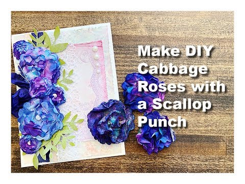 Making DIY Craft Flowers with a Scallop Punch