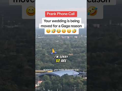 Prank Phone Call  - Your wedding is being moved for a Gaga reason 😄 🤣