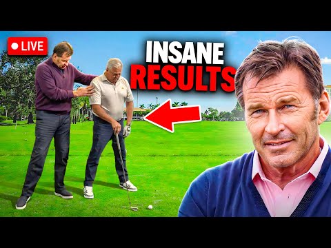 Sir Nick Faldo Fixes An Amateur's Swing LIVE!