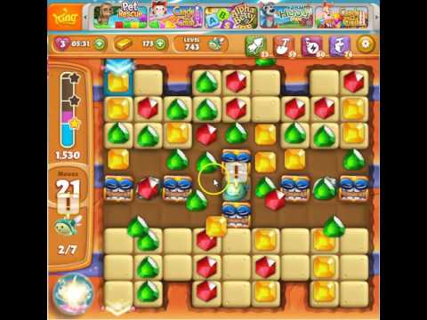 Howto beat Diamond Digger Saga Level 743