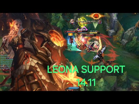 Leona Support 14.11 + Corki adc vs  Lulu sp + Twisted Fate adc | Game play League of Legends