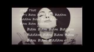 Bam Bam Bam Lyrics -Elizabeth Gillies