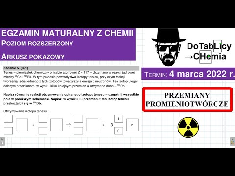 Isotopes, Tenes element ... RADIOACTIVITY. TASK 5 CKE 2022 MARCH. to the blackboard. #Chemistry