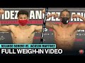 ROLANDO ROMERO VS JACKSON MARTINEZ - FULL WEIGH IN & FACE OFF VIDEO