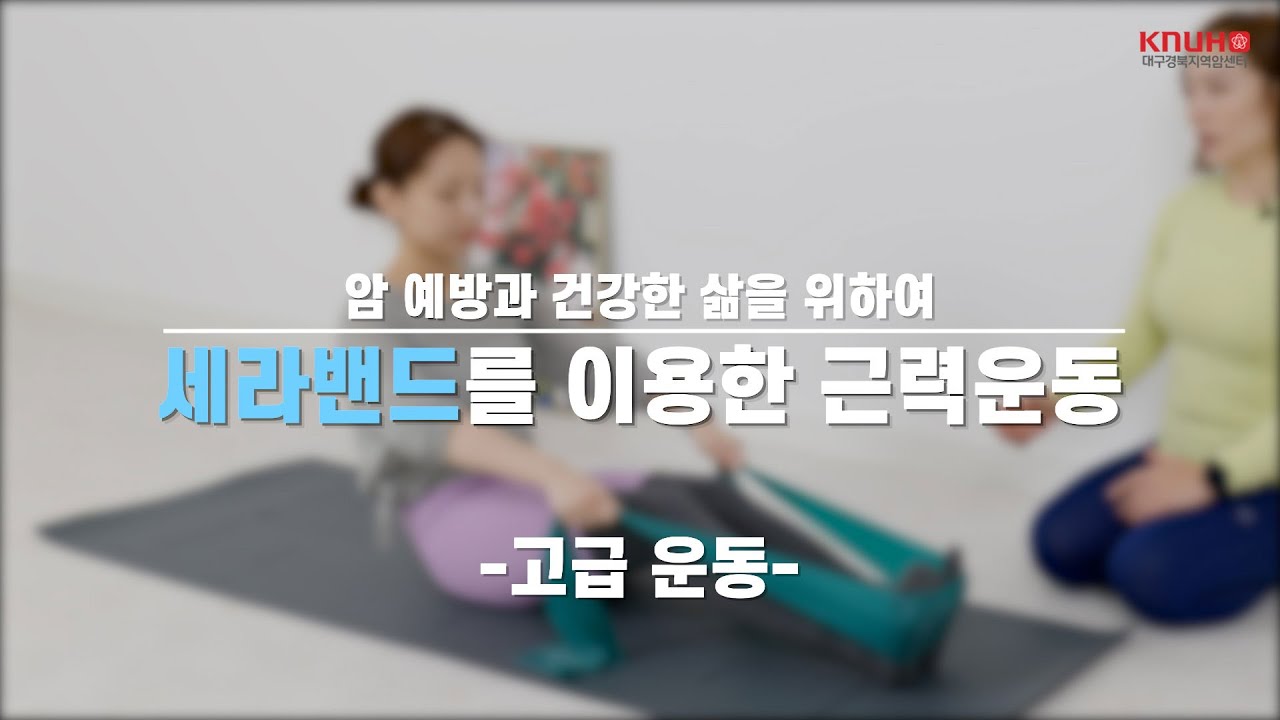 암예방을 위한 근력증진 운동 Ⅱ. 세라밴드(고급) 관련사진