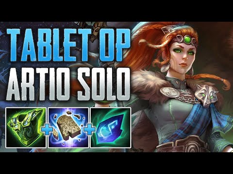 TANKY TABLET BUILD! Artio Solo Gameplay (SMITE Conquest)