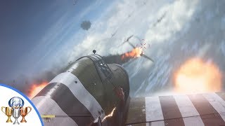 Call of Duty WW2 - Flyboy - shooting down 12 enemy planes in Battle of the Bulge (Mission 9)