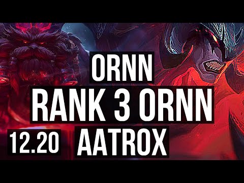 ORNN vs AATROX (TOP) | Rank 3 Ornn, 8/1/9, Godlike | TR Grandmaster | 12.20
