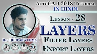 #28  Layers in AutoCAD  Layer filter Export layer 
