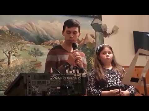 Lauda lui Dumnezeu la Dobricel  fratii Ionut si Georgiana