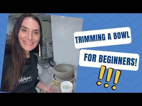 How To Trim A Bowl! For Beginners!
