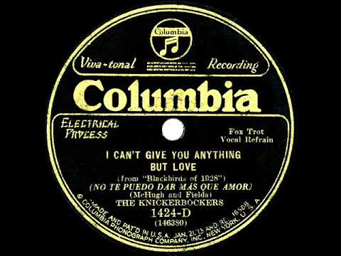 1928 HITS ARCHIVE: I Can’t Give You Anything But Love - Ben Selvin (Vaughn De Leath vocal)